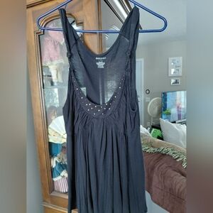 Mossimo Supply Co. Black Tank Top with Gold Studs